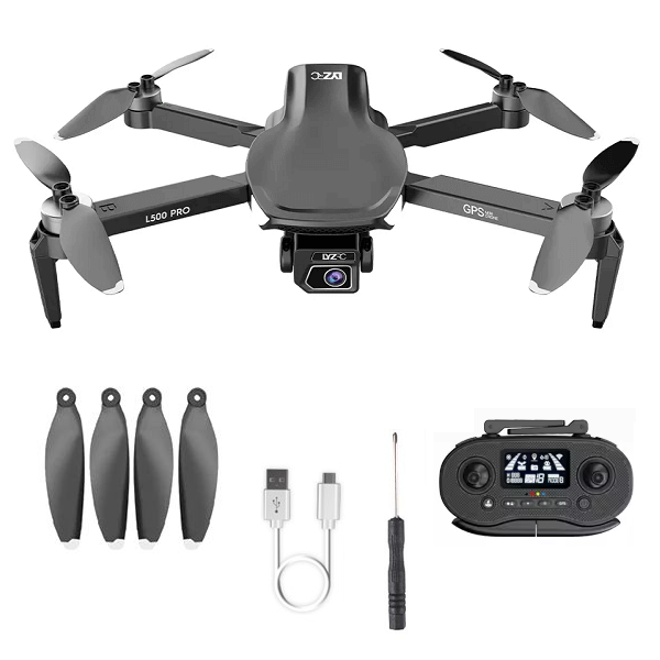 Квадрокоптер LYZRC L500 PRO с 4K и HD камерами БК GPS Black (d430)