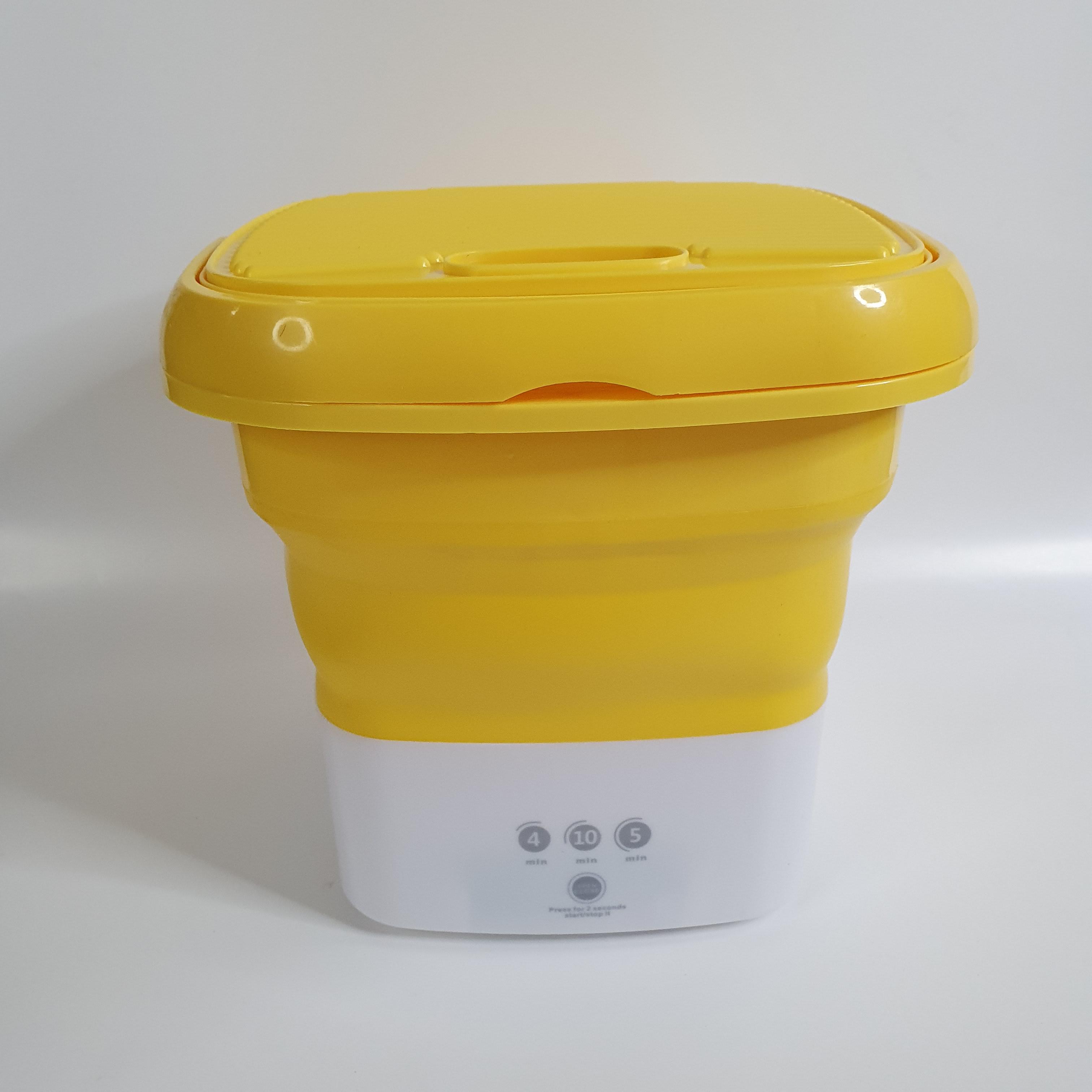 Машина портативная стиральная 12Vdc Folding Washing Machine 240 Вт 3000mA (MP-15-Yellow)