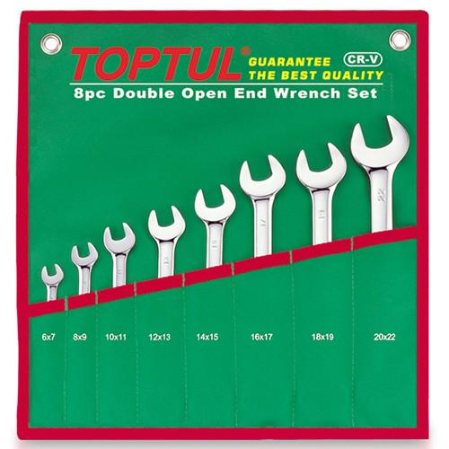 Набор ключей рожковых Toptul GAAA0812 метрические 8 шт. 6-22 мм (106-112-GAAA0812)