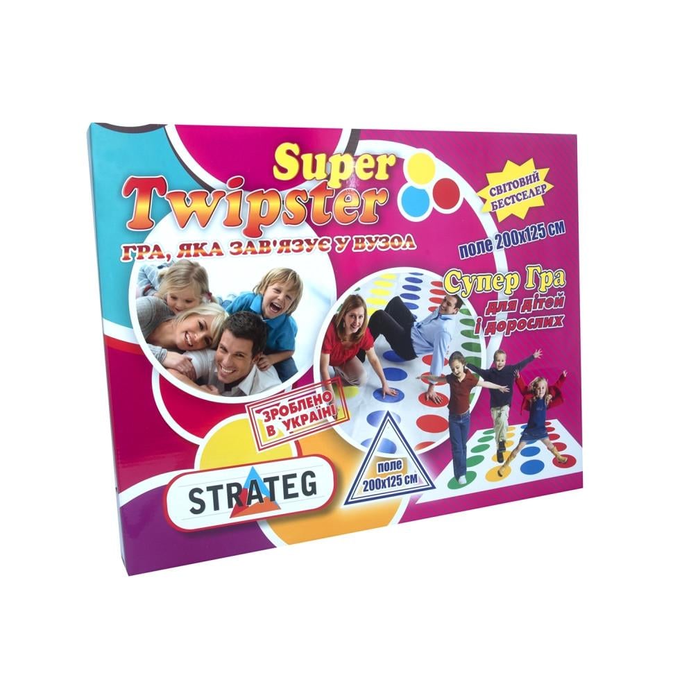 Настольная игра Strateg для компании Super Twipster поле 200х125 см 40х6х32 см от 6 лет Льняной (SR-113-N-1149)