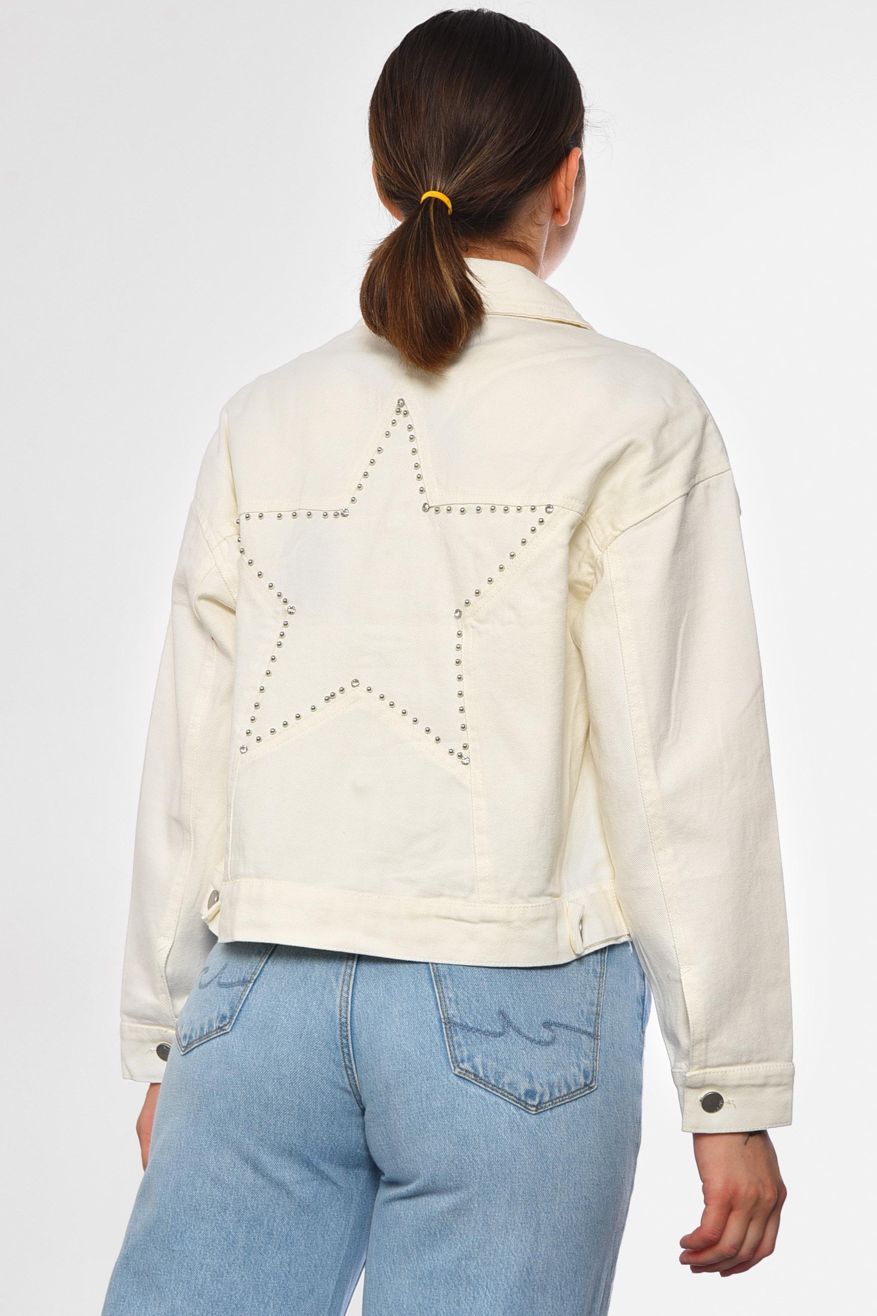 Джинсовка женская L Белый (184210) - фото 3