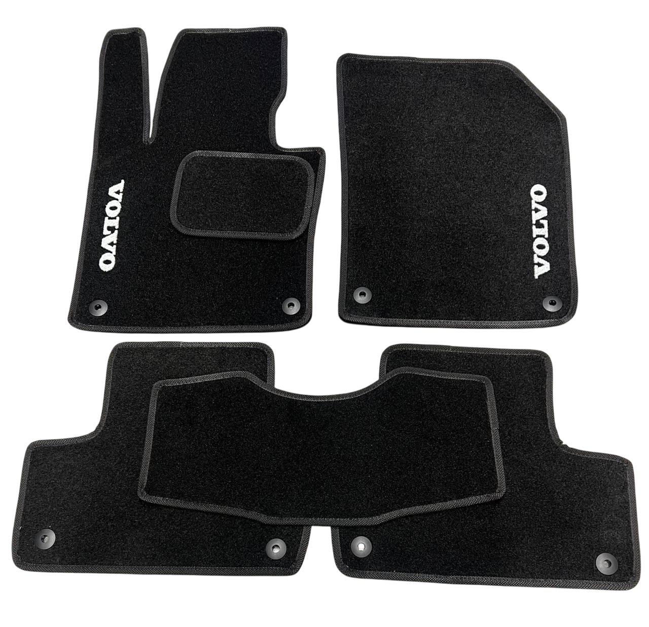 Килимки в салон ворсові для Volvo XC60 2017-2021 5 шт. Чорний (27327070)