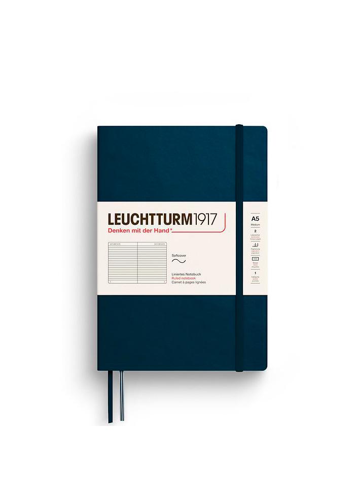 Блокнот Leuchtturm1917 средний мягкая обложка линия Deep Sea (372206)