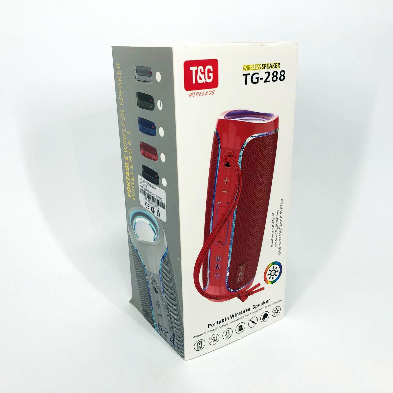 Портативна колонка Bluetooth з LED підсвічуванням Зелений (TG288) - фото 10