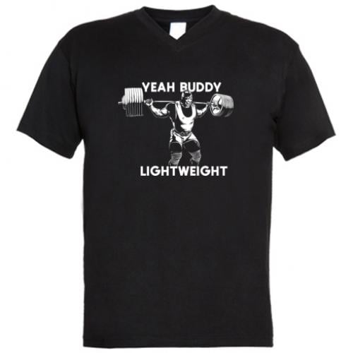 Футболка мужская с V-образным вырезом Yeah buddy M Черный (15533286-2-192372-M) Футболка мужская с V-образным вырезом Yeah buddy M Черный (15533286-2-192372-M)