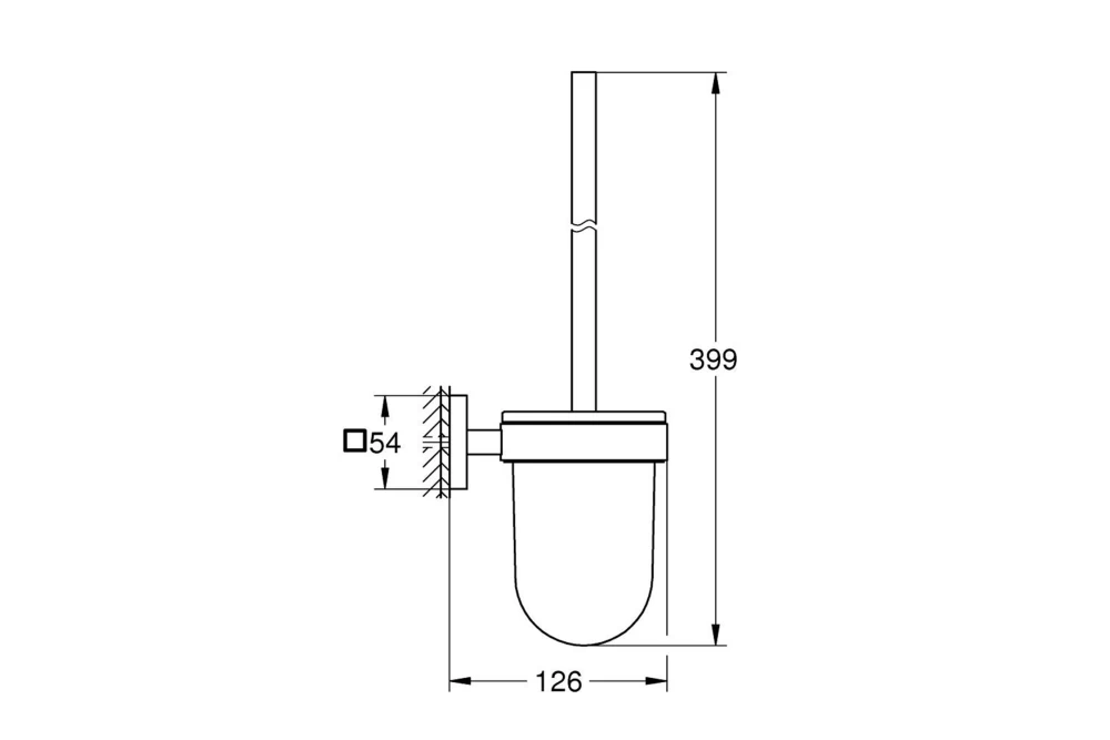 Йоржик для унітаза Grohe QuickFix Start Cube 40977000 (23200084) - фото 4 Йоржик для унітаза Grohe QuickFix Start Cube 40977000 (23200084) - фото 4