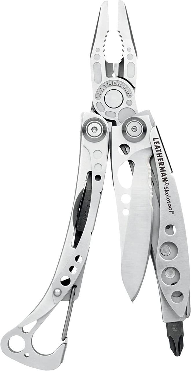 Мультитул Leatherman Skeletool с комбинированным ножом и открывалкой Stainless Steel (000613)