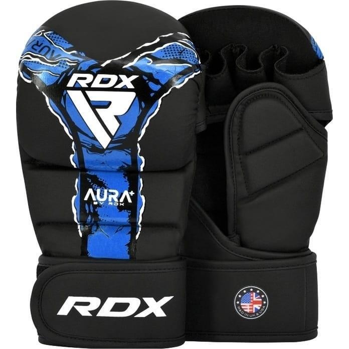 Перчатки MMA RDX GRAPPLING GLOVES SHOOTER NEW AURA F17 S Черно-синий (GSR-F17BU) Перчатки MMA RDX GRAPPLING GLOVES SHOOTER NEW AURA F17 S Черно-синий (GSR-F17BU)