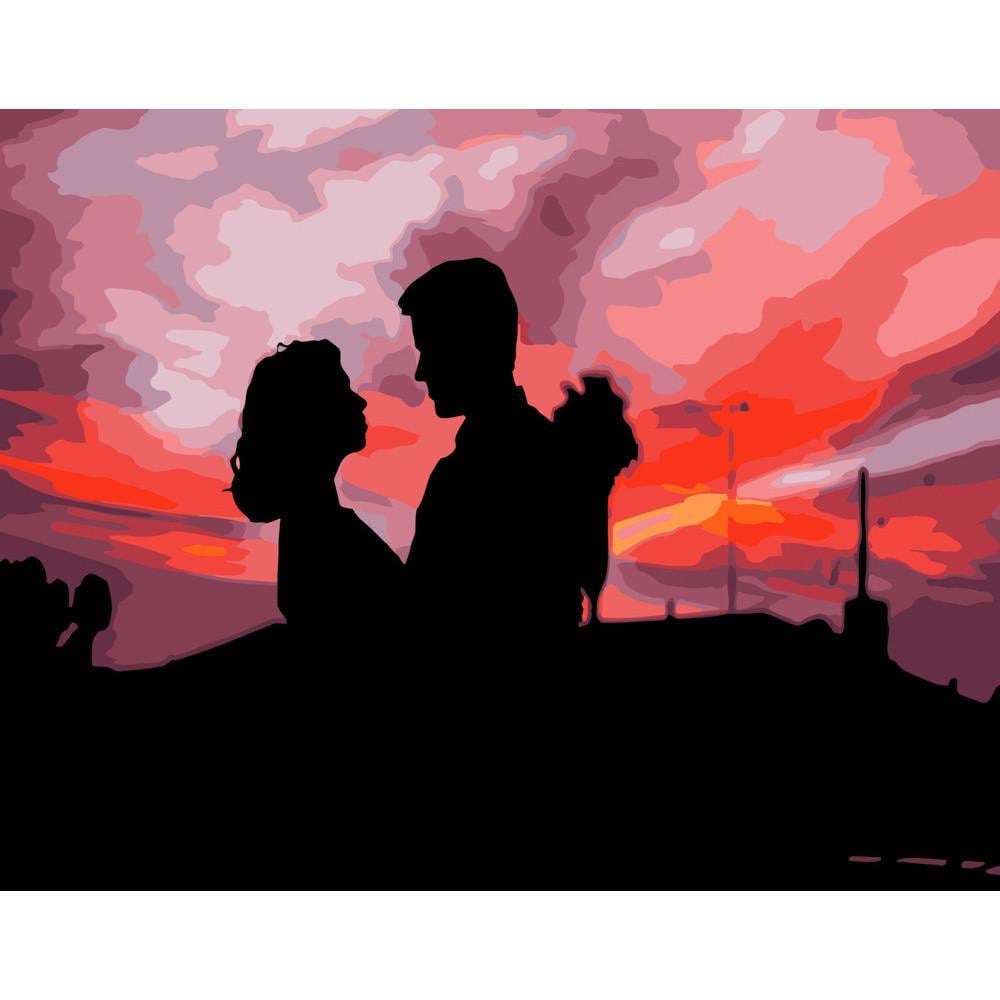 Картина по номерам Strateg Премиум Свидание на мероприятии 40х50 см (DY111)