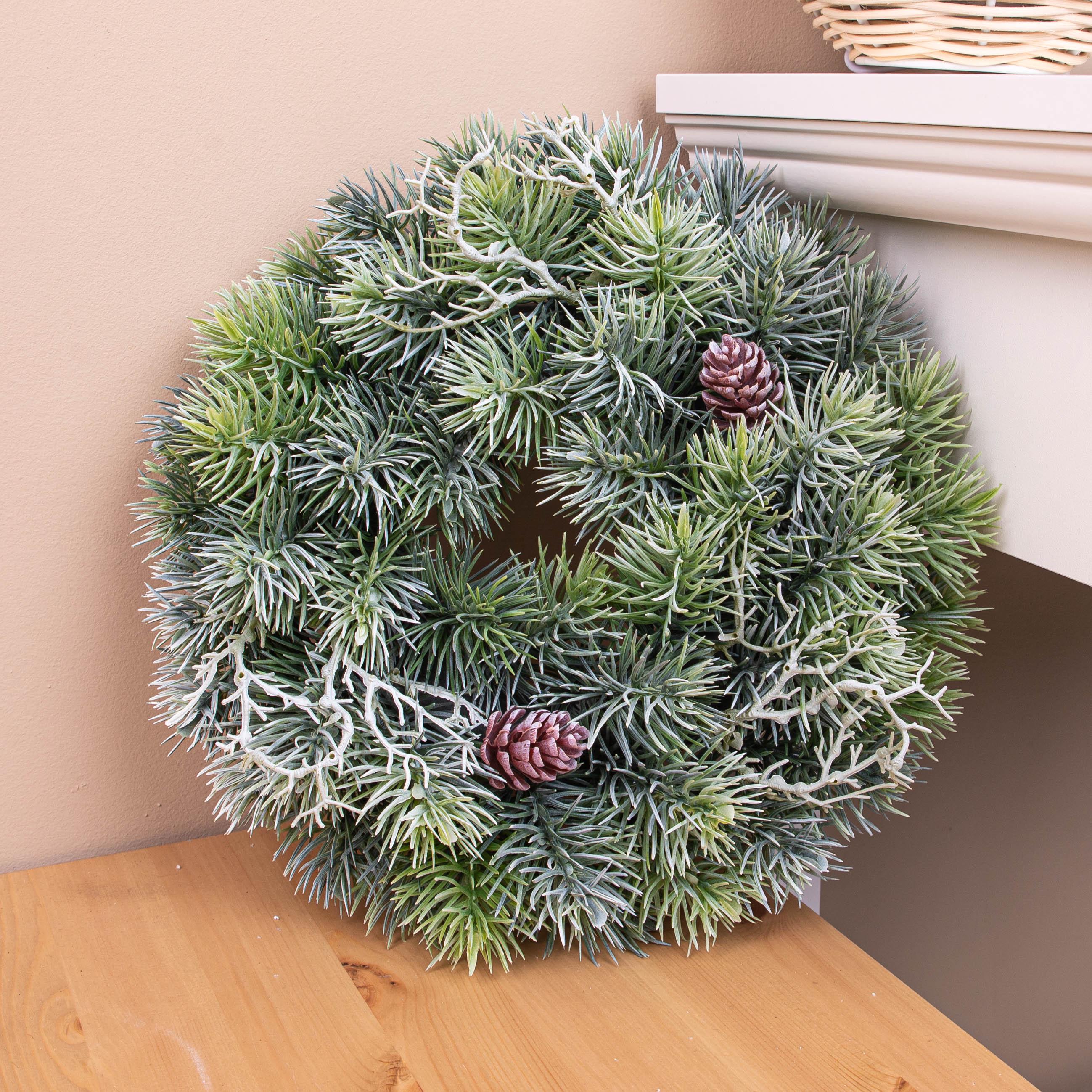 Венок новогодний из сосны 30 см (1521) - фото 1 Венок новогодний из сосны 30 см (1521) - фото 1