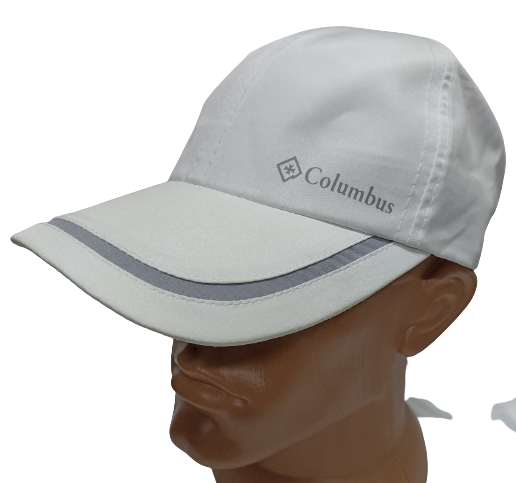 Бейсболка шестиклинка Ellipse из плащевой ткани р. 60 Белый/Серый (6.18.6/1/1/60)