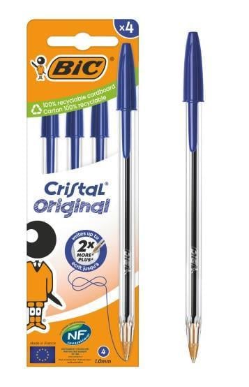 Ручка BIC Cristal Синя 4 шт. (2702861775)