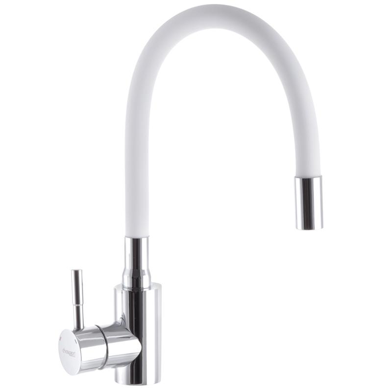 Смеситель для кухни Champion SAS CH0287 с гибким изливом Белый (77996)