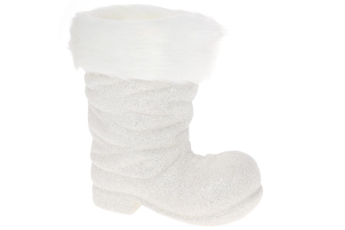 Новорічний декор BonaDi Кашпо Чобіток (113-810)