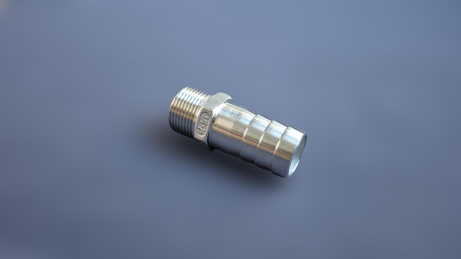 Штуцер шланговый резьбовой DN20 AISI304 BSPP Class-150 елка н/ж сталь 25 мм 3/4" (29203305) - фото 4 Штуцер шланговый резьбовой DN20 AISI304 BSPP Class-150 елка н/ж сталь 25 мм 3/4" (29203305) - фото 4