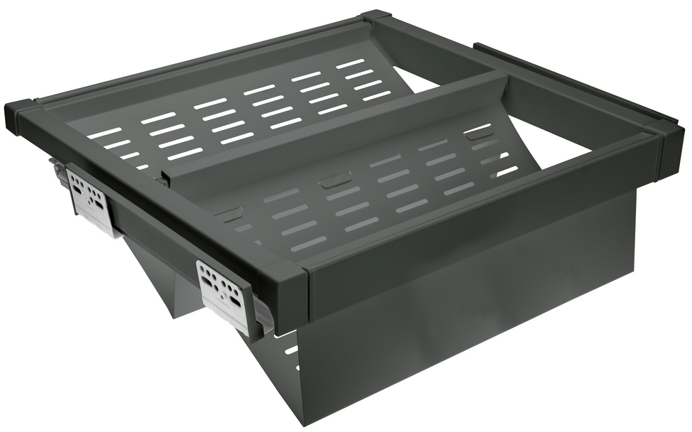 Полка для обуви GTV ELITE 900 мм с дотягом Графитовый (WG-POBUWM90-60)