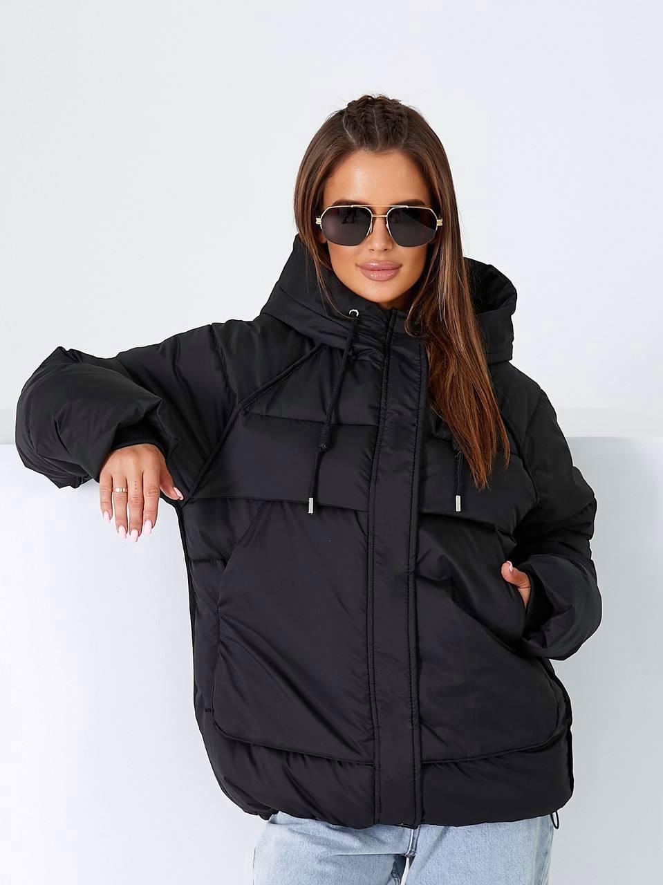 Куртка женская еврозима до -15°C L Черный (OV-9206BL-L) - фото 9 Куртка женская еврозима до -15°C L Черный (OV-9206BL-L) - фото 9