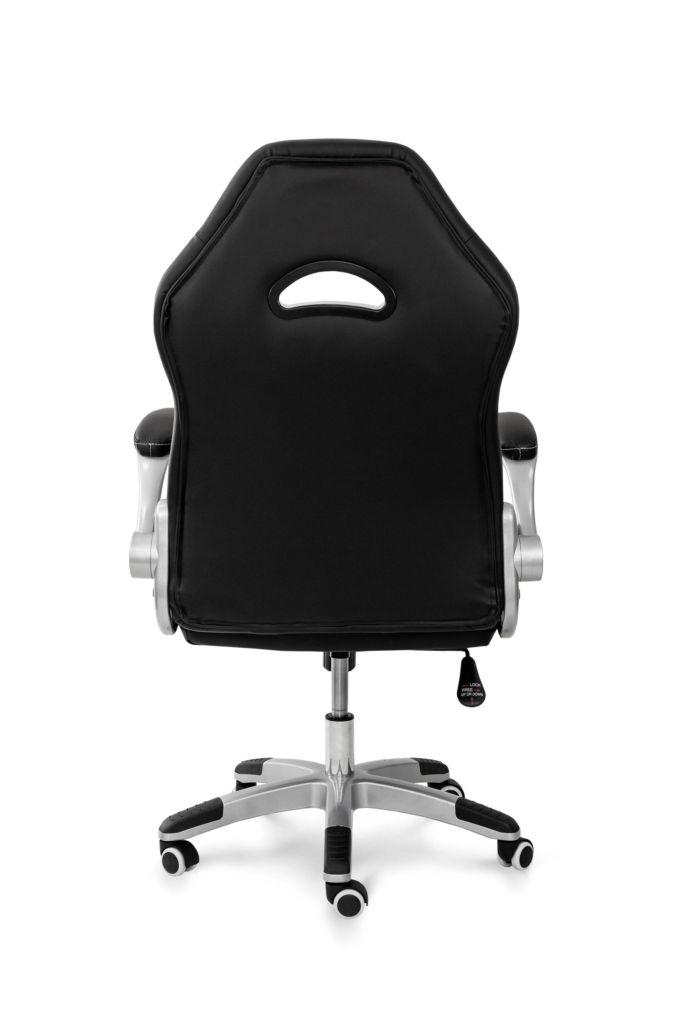 Офисное кресло Мікс Меблі Плей 500x1130x490 мм Черный/Белый (GAА0057066) - фото 3 Офисное кресло Мікс Меблі Плей 500x1130x490 мм Черный/Белый (GAА0057066) - фото 3