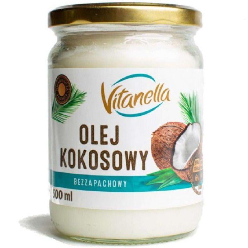 Кокосова олія рафінована Vitanella 500 мл (13354803) Кокосова олія рафінована Vitanella 500 мл (13354803)