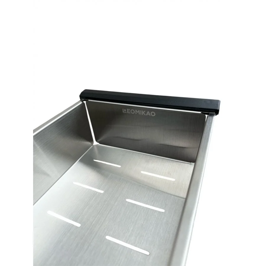 Коландер для кухонної мийки LeoMikao STEEL COLANDER IN нержавіюча сталь (260310) - фото 5 Коландер для кухонної мийки LeoMikao STEEL COLANDER IN нержавіюча сталь (260310) - фото 5