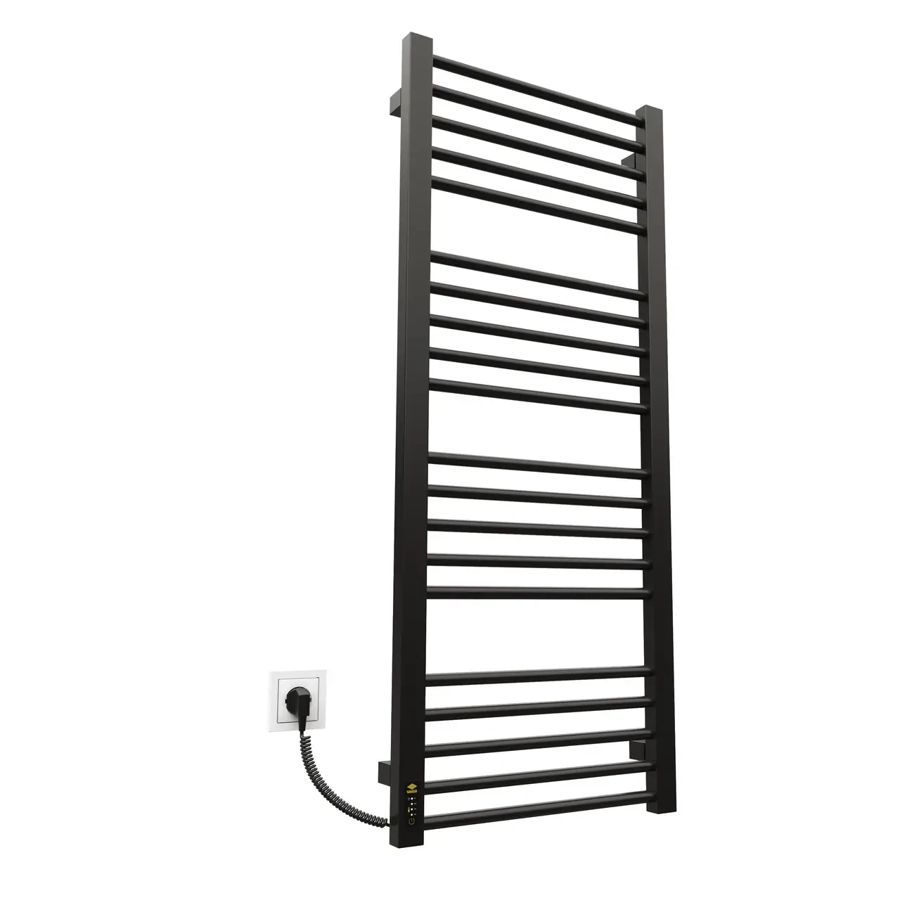 Полотенцесушитель электрический KOSSER Стэп EL с таймером 1200х500 мм Черный