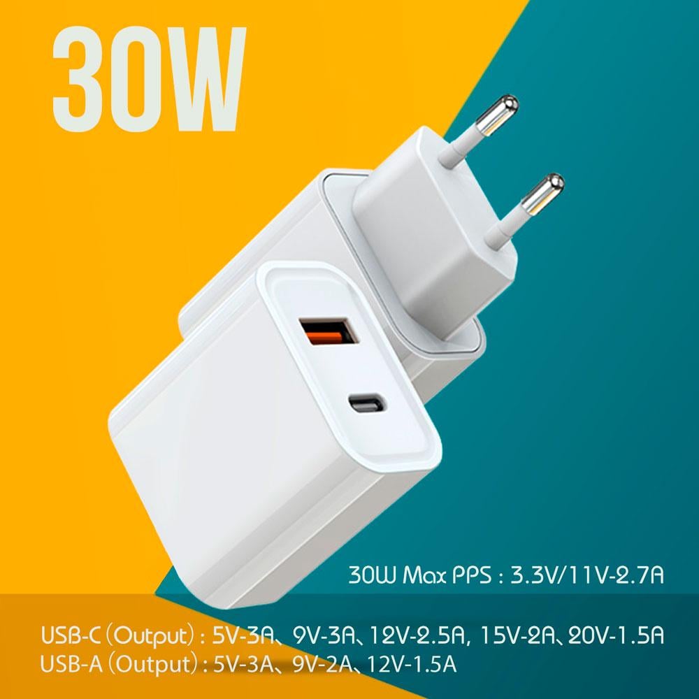 Зарядний пристрій для телефону USB/Type-C GS-W30A0933 30W (376452144) - фото 5