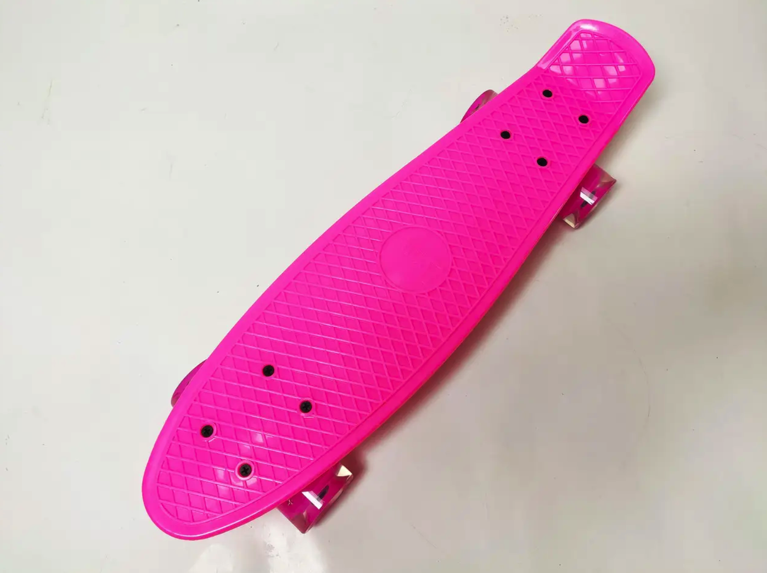 Скейтборд 696 Toys Penny Board Maraton со светящимися колесами 55 см Розовый (08808) - фото 2