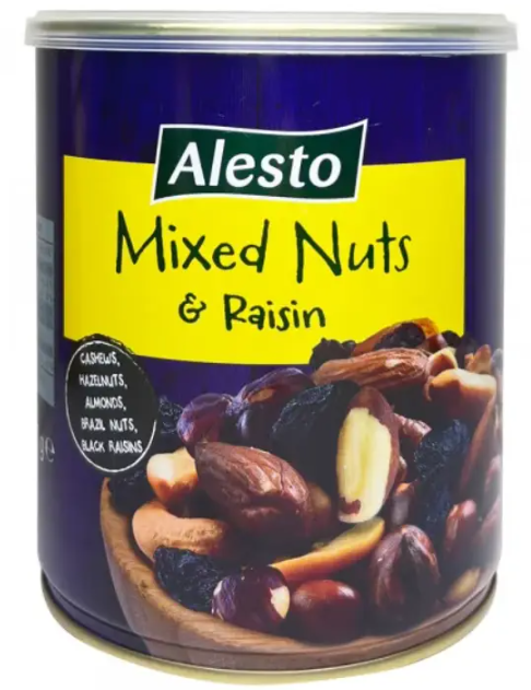 Горіхова суміш із ізюмом Mixed Nuts Raisin Alesto 340 г