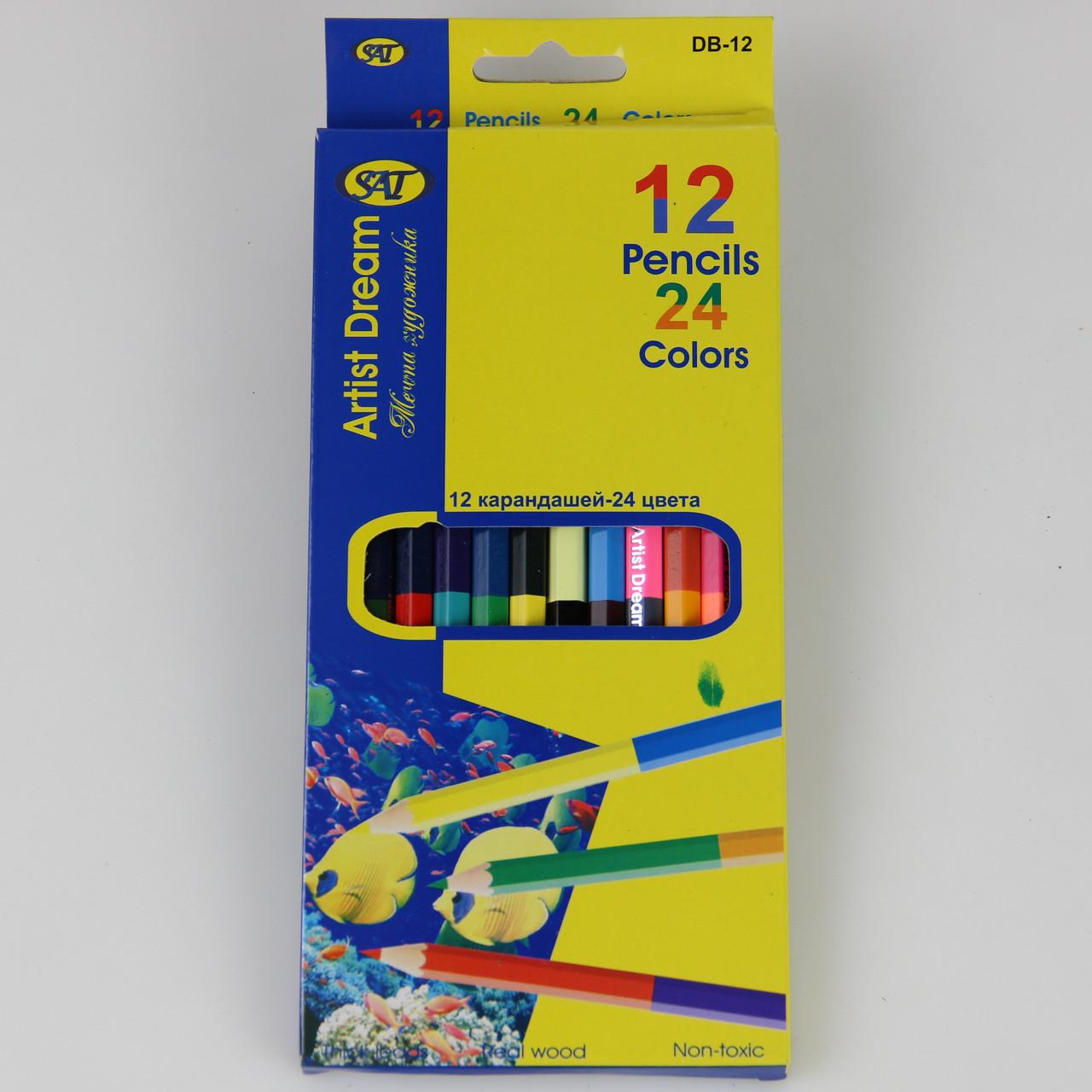 ᐉ Карандаши цветные Artist Dream 24 12 шт. (23394) • Купить в Киеве ...