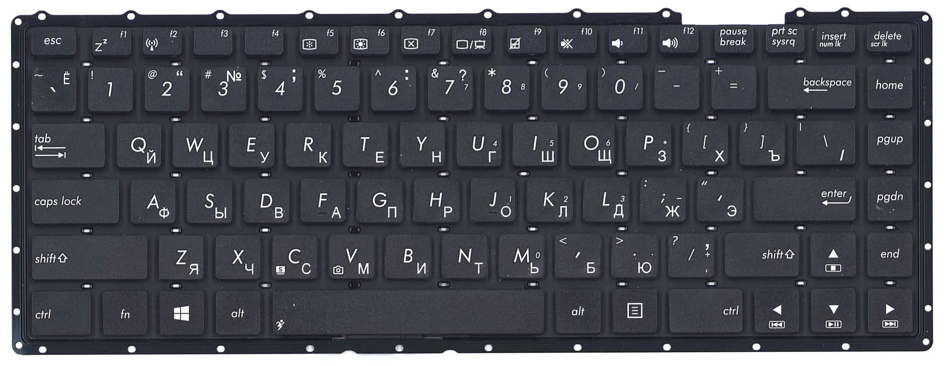 Клавиатура для ноутбука Asus X451/X451CA Black Клавиатура для ноутбука Asus X451/X451CA Black