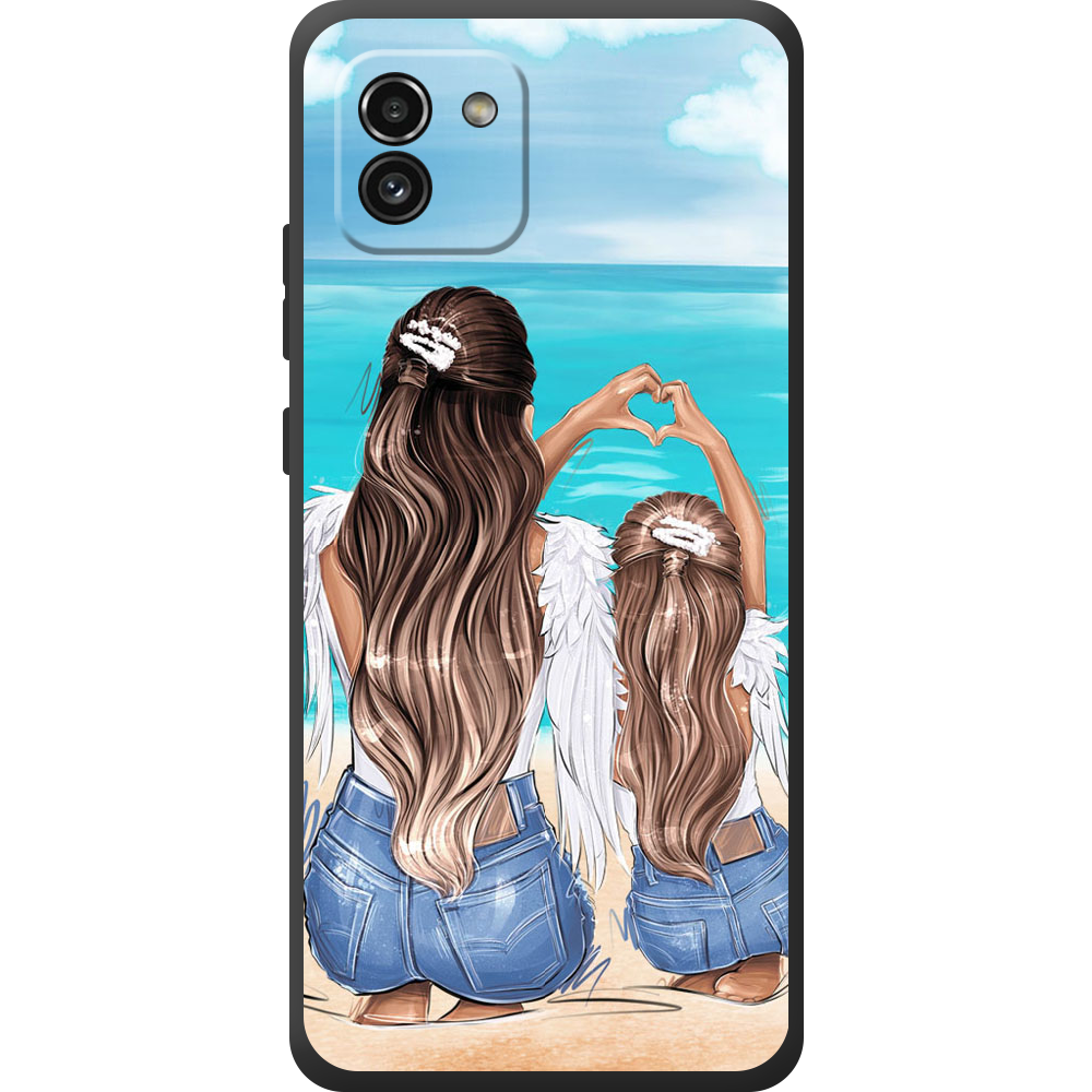 Чехол BoxFace Samsung Galaxy A03 (A035) Family Vacation Черный силикон (44031-up2380-44507)