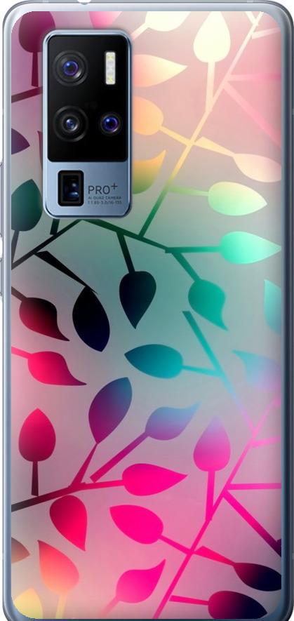 Чехол на Vivo X50 Pro Plus Листья (2235u-2056-42517)