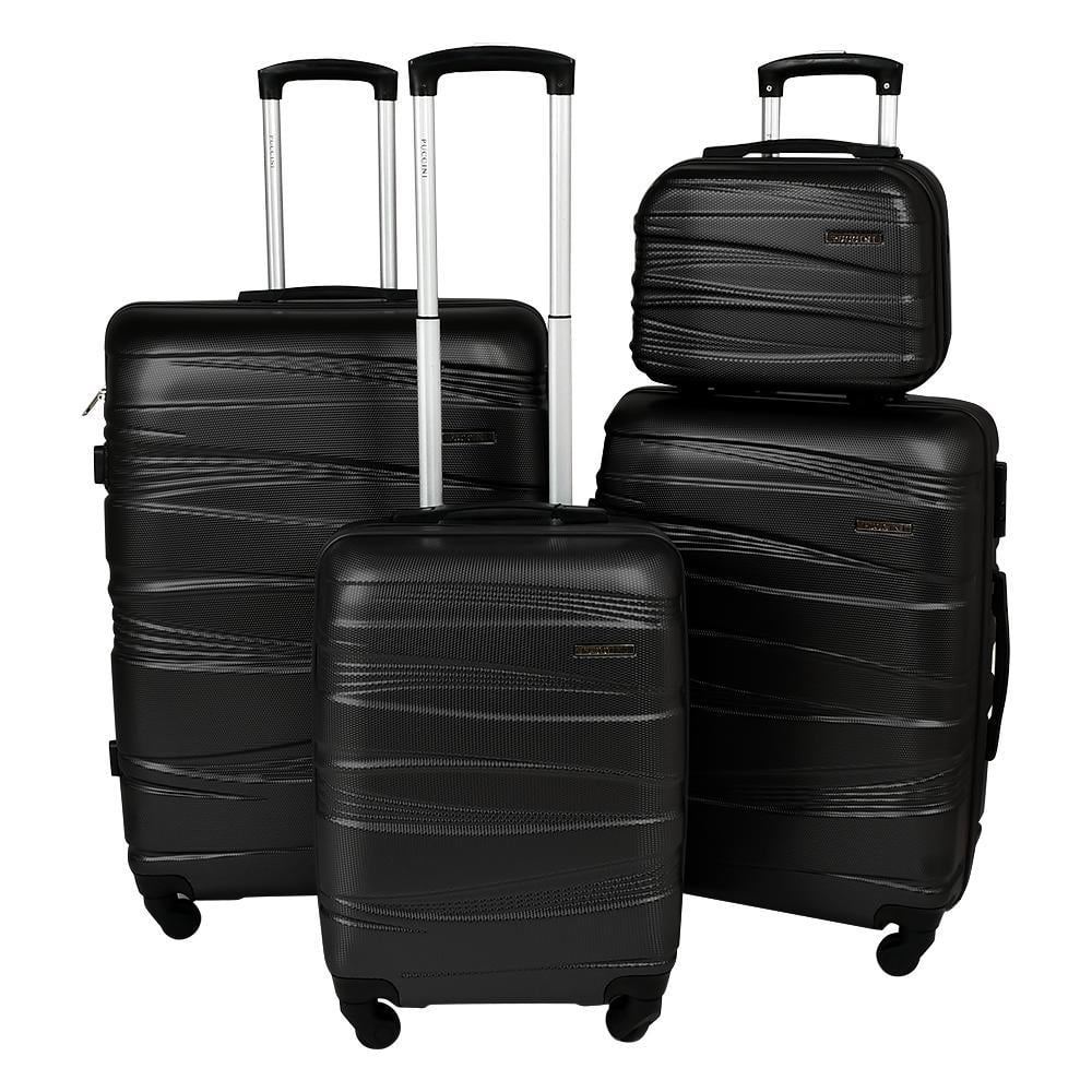 Комплект чемоданов PUCCINI R33468-BL с выдвижными ручками 12/20/24/28" 4 шт. Черный (26449236)