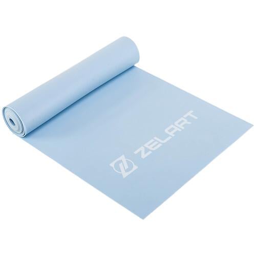 Стрічка еластична для фітнесу Record FI-7682-3 120х15 см 0,55 мм Блакитний (32511188)