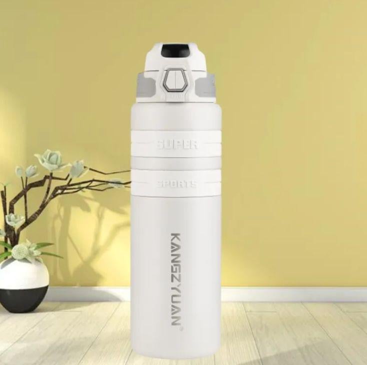 Термос с антискользящим покрытием 800 мл Белый (2553247216)