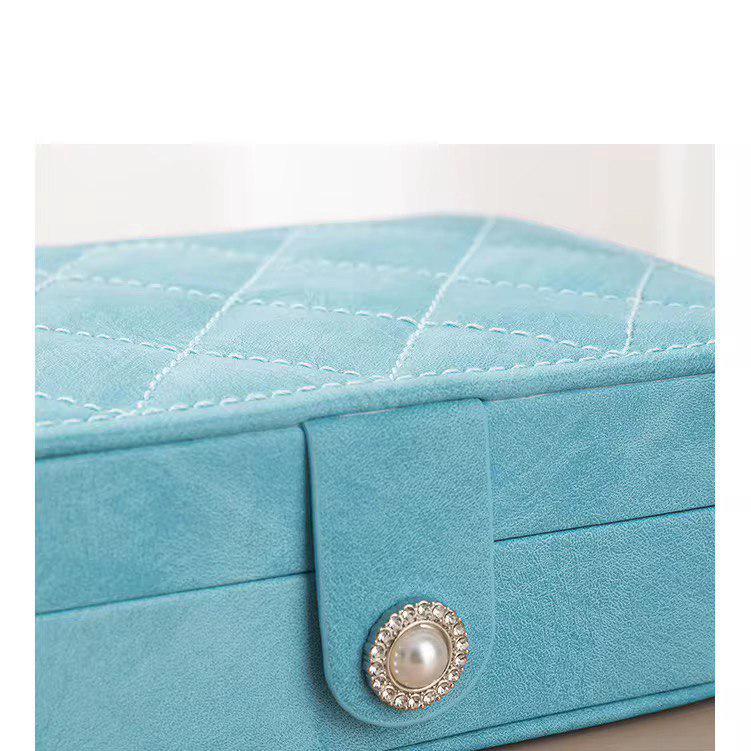 Скринька-органайзер для прикрас та аксесуарів 16,5х11,5х5,5 см Блакитний (ST0410) - фото 3 Скринька-органайзер для прикрас та аксесуарів 16,5х11,5х5,5 см Блакитний (ST0410) - фото 3