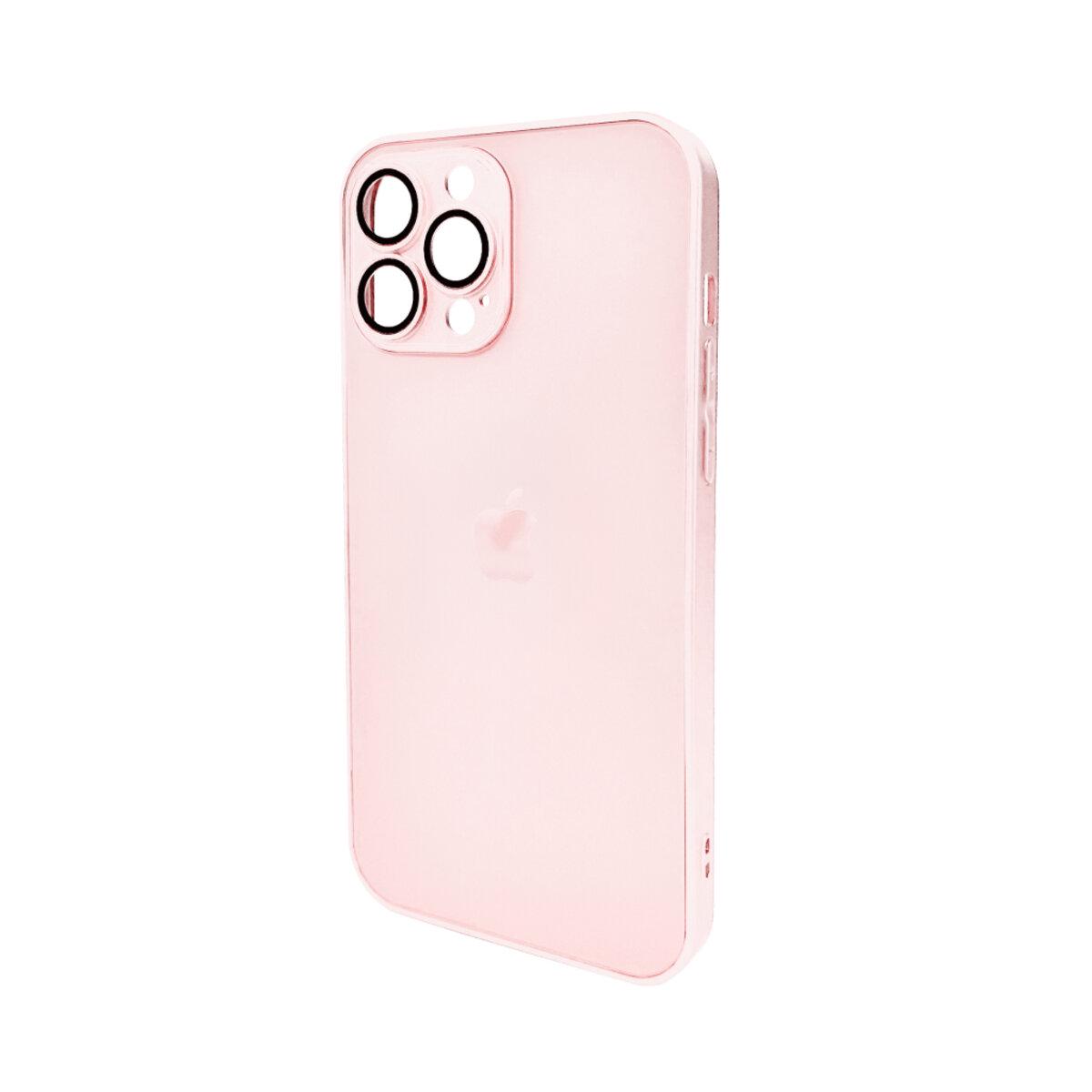 Противоударный чехол для Apple iPhone 13 Pro Max AG Glass Matt Frame Color / Chanel Pink