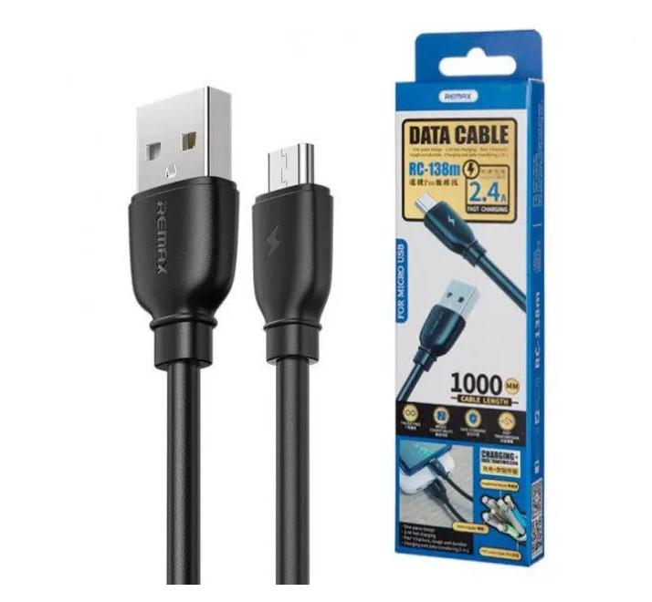 Кабель Remax RC-138m MicroUSB 1 м Black (18321164) - фото 2