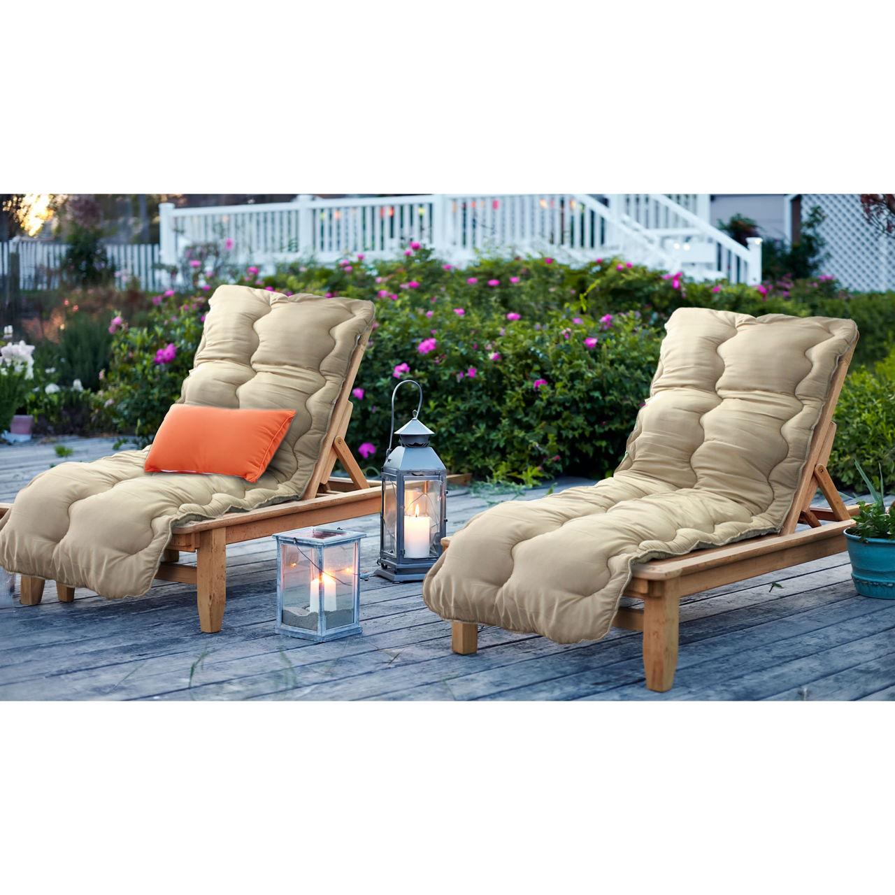 Матрас для шезлонга LITE МІ0009 190х60х10 см Бежевий (162491) - фото 2 Матрас для шезлонга LITE МІ0009 190х60х10 см Бежевий (162491) - фото 2