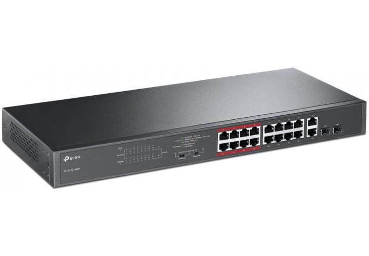 Коммутатор неуправляемый TP-Link TL-SL1218MP 16хFast Ethernet/2хRJ45/SFP (563647)