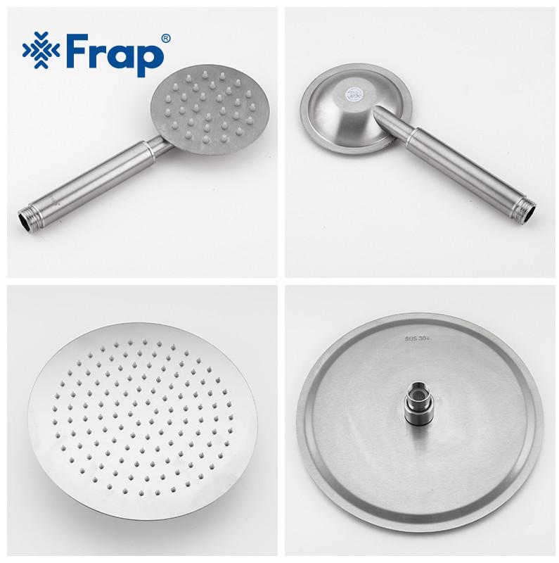 Душевая система Frap H801 F24801 из нержавеющей стали поворотный излив-переключатель на лейку 1 режим - фото 6