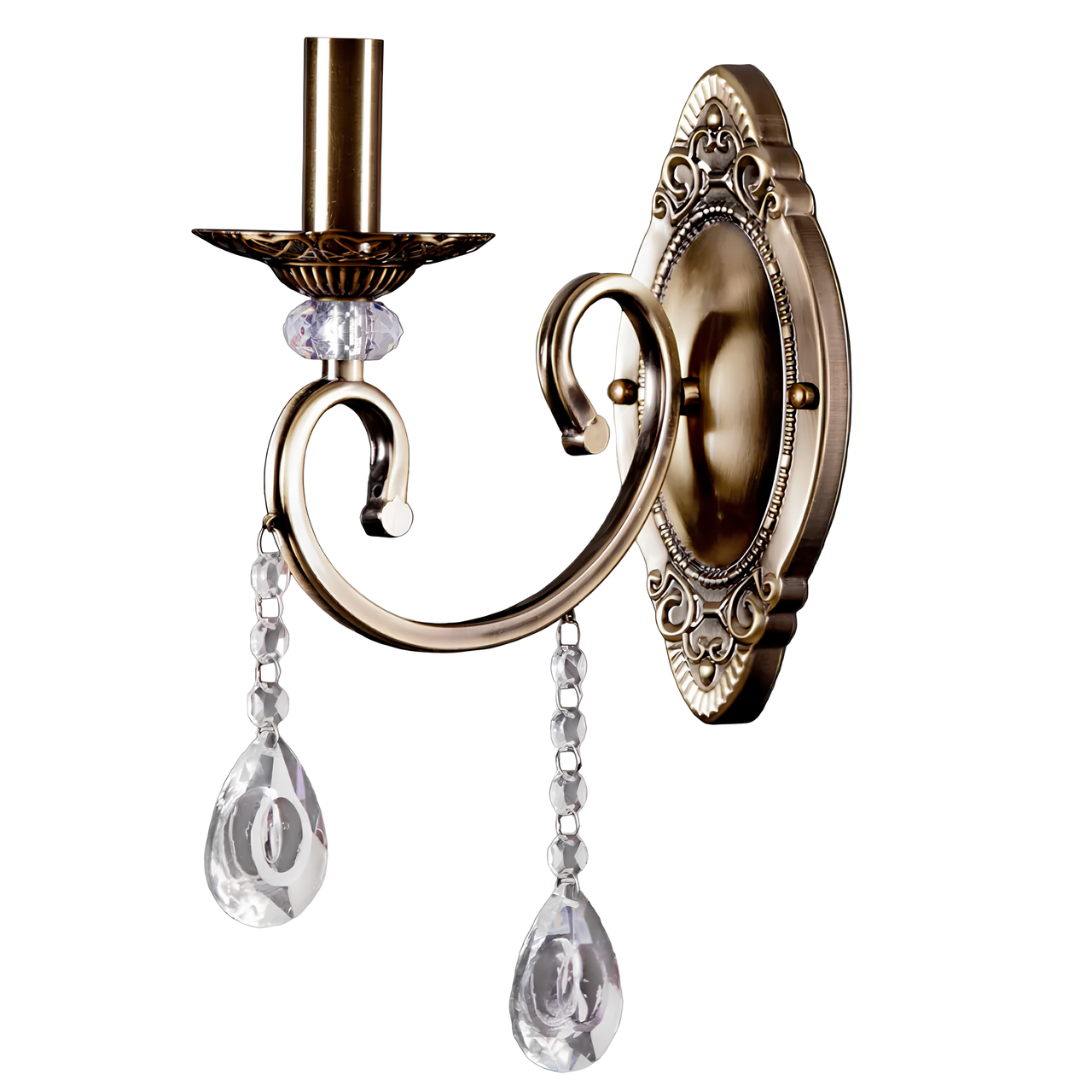 Бра Svet на одну лампу Е14 с хрустальными подвесками Бронзовый (SR-N3019/1W AB) Бра Svet на одну лампу Е14 с хрустальными подвесками Бронзовый (SR-N3019/1W AB)