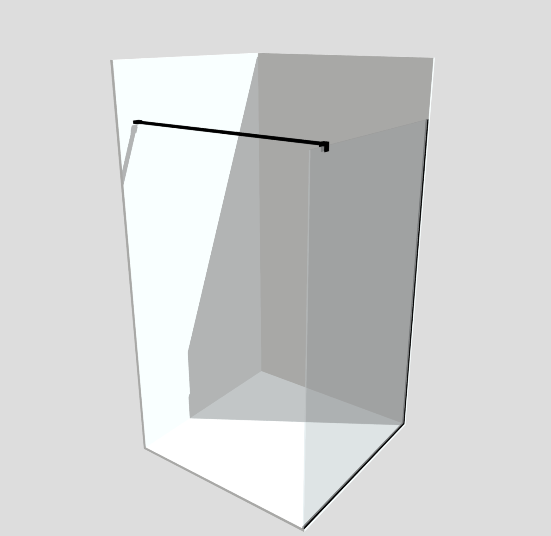 Перегородка скляна душова 2000х600 мм скло бронза з фурнітурою PSS полірованою - фото 3 Перегородка скляна душова 2000х600 мм скло бронза з фурнітурою PSS полірованою - фото 3