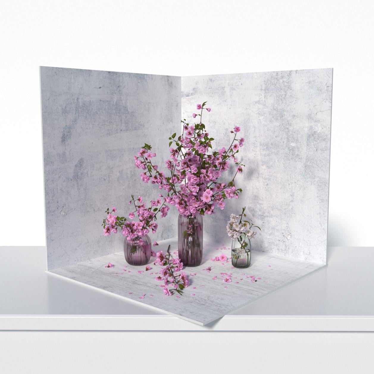 Фотофон пластиковый угловой 3D PolyPlast 40x40x40 см №61005