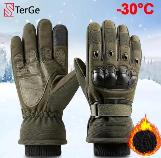 Перчатки мужские зимние армейские с ударными вставками L Олива (2033752678-L) - фото 7 Перчатки мужские зимние армейские с ударными вставками L Олива (2033752678-L) - фото 7