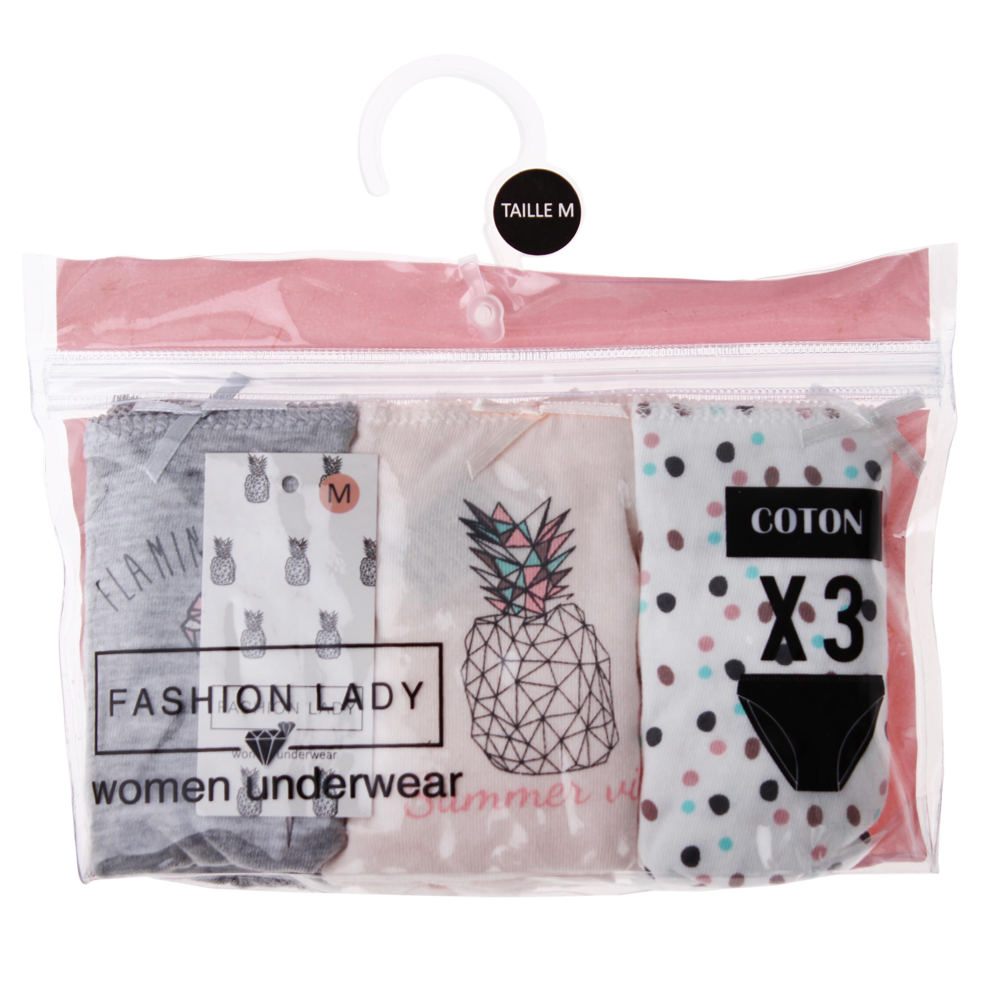 Трусики-слип Fashion Lady Sli Slip F 3-pack S Gray/White/Beige (12890281-2) Трусики-слип Fashion Lady Sli Slip F 3-pack S Gray/White/Beige (12890281-2)