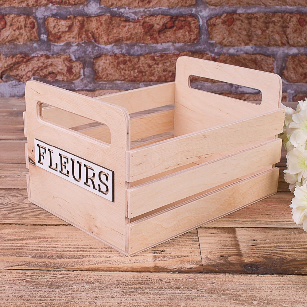 Ящик деревянный Fleurs для цветов (401-2)