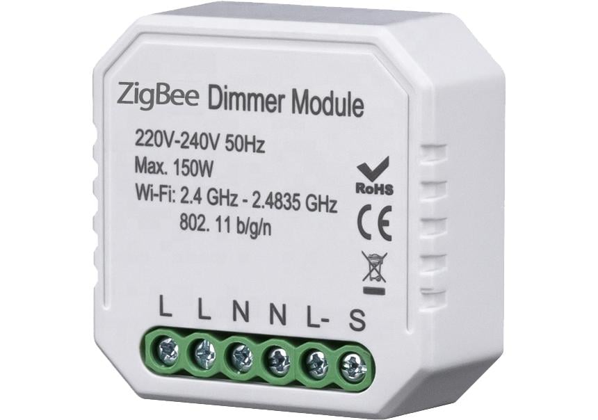 Умный выключатель-регулятор Tervix Pro Line ZigBee Dimmer 1 клавиша (435121)