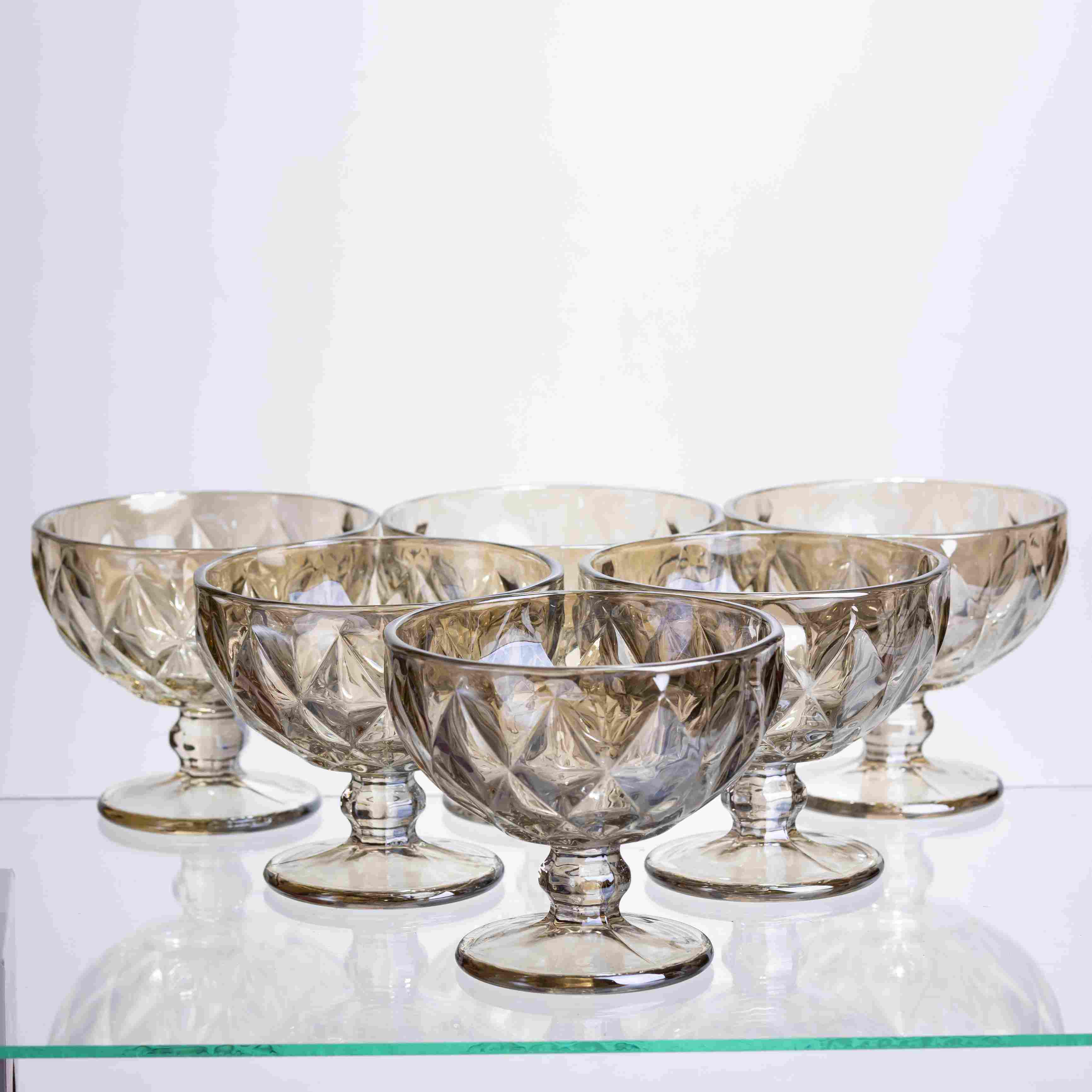 Набір креманок Citrine 300 мл 6 шт. Прозорий (HP-19-283)