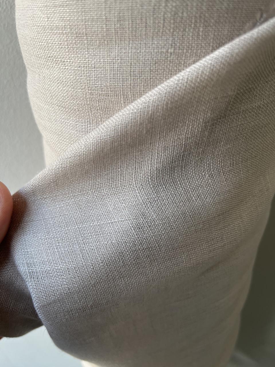 Ткань натуральная Linen Plus 100% лен марля Бежевый 943/330 - фото 4